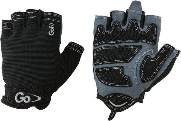 GoFit Xtrainer Cross Training Gloves for Men, Medium, Diamond-Tac Palm Workout Gloves