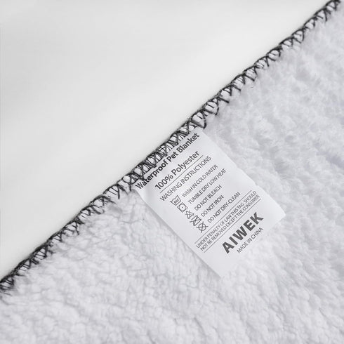 Waterproof Pet Blanket, Super Soft Warm Fluffy Sofa Car Bed Protector, Urine Proof Washable for Large Dogs