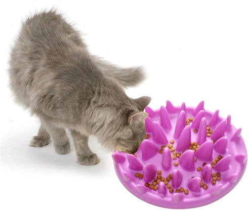 Cat Catch Interactive Feeder Bowl - Anti-gulping Slow Feed Pet Bowl - Cat Feeding Bowls