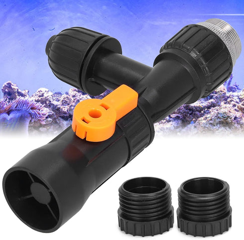 Fish Tank Water Changer - Siphon Vacuum Gravel Cleaner with 2 Faucet Adapters for Quick Water Change