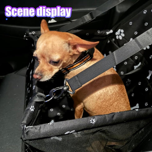 UHANBUT 1PC) Pet Car Seat, Breathable & Waterproof Oxford Dog Car Booster Seats with Seat Belt and Mesh Window
