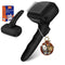 Dog Self Cleaning Slicker Brush for Shedding, Ideal for Short and Long Haired Dogs and Cats, Black