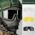 SPOSUNE Airsoft Goggles - Anti Fog Tactical Goggles with 3 Interchangeable Lens, UV400 Protection