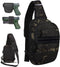 Tactical Sling Chest Bag EDC Shoulder Pack, Universal Dual Holster CCW Compact Bags
