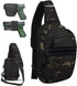 Tactical Sling Chest Bag EDC Shoulder Pack, Universal Dual Holster CCW Compact Bags