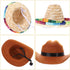 Hemobllo Dog Hat, Adjustable Straw Western Costume Hat for Dogs and Cats, Funny Pet Party Headwear (2PCS)