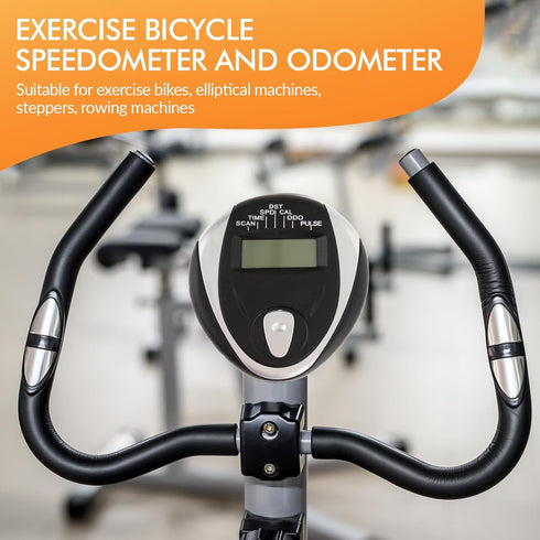 Universal Monitor Speedometer LCD with Heart Rate Measurement, Easy to Install Replacement Parts for Exercise Bikes