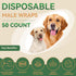 LURKOMEMO Male,50 Count Dog Diapers Medium Adjustable Male Dog Diapers Disposable,Dog Belly Band, Male Dog Wraps Ideal