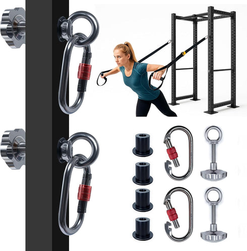 Juglok 2pcs Power Rack Attachments,Fits 2"x2" & 3"x3" Frames (1/2" & 1" Holes)
