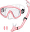 HiiPeak Snorkeling Gear for Kids, Goggles with Nose Cover, Dry Top Snorkeling Set for Ages 5-15