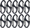 Small Metal Carabiner Clips 1.6 inch (41mm) Double Sided Spring Gate Snap Hooks Keychain Clasp Accessories