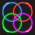 2-Pack LED Dog Collar, Light Up Rechargeable Dog Lights for Night Walking, Universal Safety Necklace for Dogs, Red &