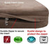 Dogbed4less HeadRest Dog Pet Bed External Cover, Replacement Cover Only, Jumbo 55X47X4 Inch, Brown