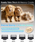 M&M STAR 2-Speed IPX7 Trimmer Dog Grooming Kit, Low Noise Dog Clippers, Waterproof, Rechargeable Cordless Pet Hair