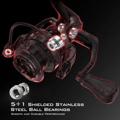 KastKing Royale Legend II Fishing Reel, 5.2:1 Gear Ratio, Up to 22 Lbs Carbon Drag, Graphite Frame, Asymmetric Design