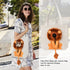 Pet Canvas Shoulder Bag, Cute Lion-Shaped Small Dog Carrier, Portable Chest Bag for Small Dogs and Cats (Light Green,
