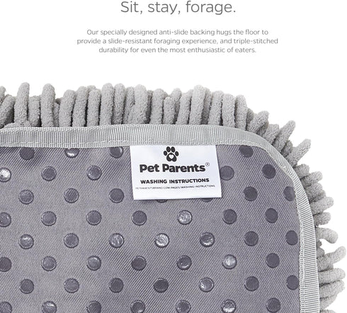 12") Pet Parents Forager Snuffle Mat with SoftSnout & Non-Slip Backing, Slow Feeder for Large & Small Dogs (Meadow