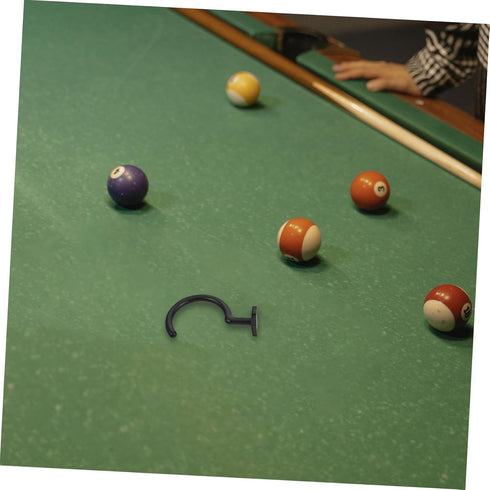 YARNOW Convenient Billiard Cue Hanger Snooker Supply Pool Table Side Hook Iron Billiard Accessory Cue Rest Holder Easy