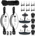 Kayak Carry Handles - Accessory Kit with T-Handle, 8 Feet Bungee Cord, Rivet Pad Eyes for Canoe