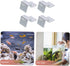 4pcs Support Frame Fish Tank Bracket, Lid Holder Clip for Aquariums, Glass Cover Clip, Stainless Steel Equipment