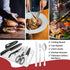 Set-27 Set Portable Camping Kitchen Utensil Piece Cookware Kit, Stainless Steel Outdoor Cooking and Grilling Utensil