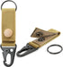 Tactical Molle Key Ring Gear Key Keeper Nylon Belt Keychain Clip Buckle for Molle Bags and Belts