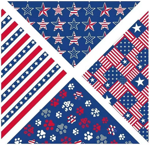 2 Pack Dog Bandana,Cat Bandanas,Washable Adjustable Triangle Pet Scarf Bibs Kerchief for Small Medium Large Dogs Cats Pets Costume