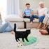 POPETPOP Mouse Shape Cat Scratcher Board, Double-Sided Sisal Mat for Indoor Cats, 12.99x7.48x0.98 inch (Random Color)