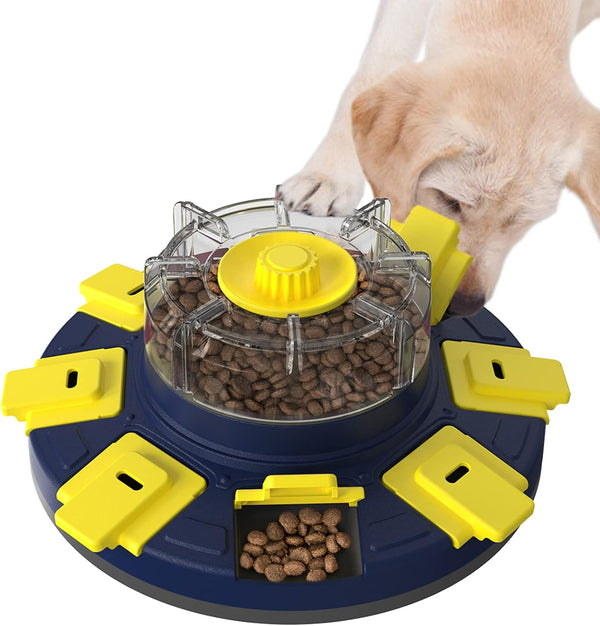 Dog Treat Puzzle Feeder Toys, Interactive Enrichment Slow Feeder for Large Medium Small Dogs, Puppy Boredom Buster