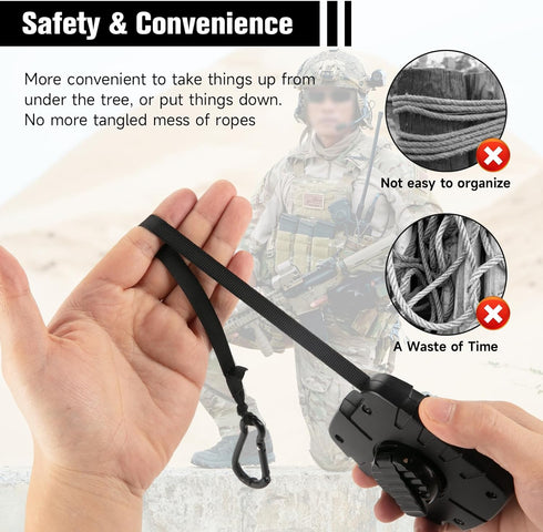 Retractable Bow & Gear Hoist for Rat Black