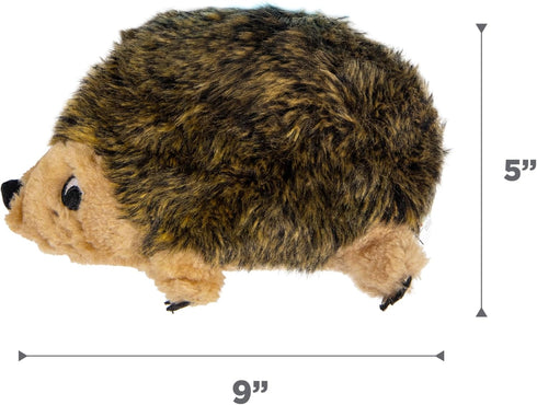 9" 5" 6.5" Outward Hound Hedgehogz Stuffed Dog Toy Soft Plush Hedgehog, Grunts & Squeaks, Medium, x x