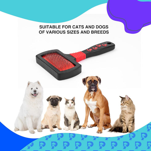Dog Slicker Brush, Professional Grooming Tool for Goldendoodles, Poodles, and Doodles, Gentle Dematting and Detangling