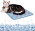 SEIS Dog Ice Pad - Ice Silk Cats Kennel Mat, Breathable Summer Cooling Pad (Blue, S)