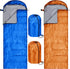 Tudomro 2 Pcs Camping Sleeping Bag - Lightweight Packable Waterproof Gear for Adults, Indoor Outdoor Hiking Travel
