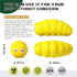 Dog Chew Toys for Aggressive Chewers - Indestructible Rubber Dog Toy for Tough Chewers, Yellow-Insect Design