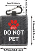 Funny Dog Leash Sleeve Do Not Pet Wrap Alert Hanging ID Patch Tag, Pet Birthday Gift (Do Not Pet2-Tag)