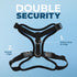 Voyager Step-in Lock Pet Harness - Baby Blue/Black Trim, M - All Weather Mesh, Adjustable Step in Harness for Cats and