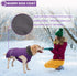 QBLEEV Warm Dog Coat - Reflective, Waterproof Winter Turtleneck Jacket for Cold Weather, Christmas Vest