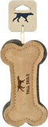 Tall Tails Dog Natural Leather Bone Fetch Toy Gift for Dogs, 6 inches