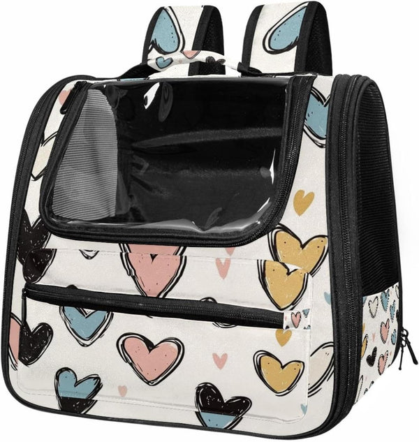 Seamless Baby Pattern with Hearts (1) Pet Carrier Airline Approved Pet Carrier