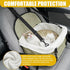 KPFILEH Dog Car Seats for Small Dogs, Portable Soft Auto Pet Booster Seats with Adjustable Safety Leash, Foldable Puppy