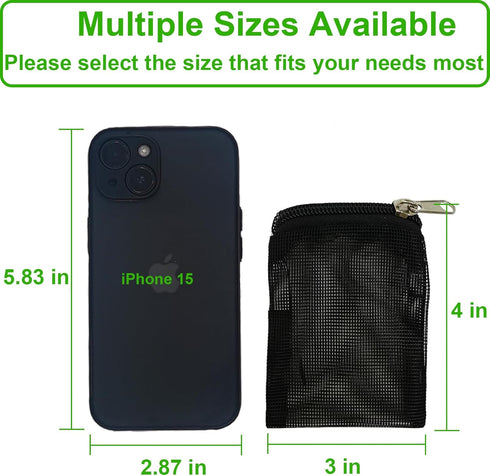 10 Pieces Mini Fish Tank Media Mesh Filter Bags, 3" x 4" Reusable Bags for Activated Carbon and Ceramic Rings