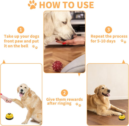 Lcckyeng 3 Pack Communication, 3 Pack) Dog Doorbells, Pet Training Bells for Outside Potty Training and Bell for Dog
