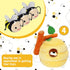 Whaline 4Pcs Bee Interactive Dog Toys for Boredom, Colorful Squeaky Honey Pot Puzzle Toys for All Dogs