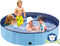 Eooqi Foldable Dog Pool, Portable Pet Bath Tub and Kiddie Swimming Pool,
