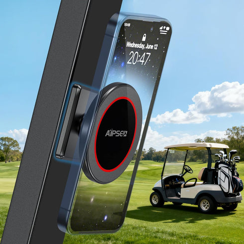 AIPSET Roykaw Magnetic Phone Holder Compatible with 12-17 Magsafe Phone, Golf Cart Phone