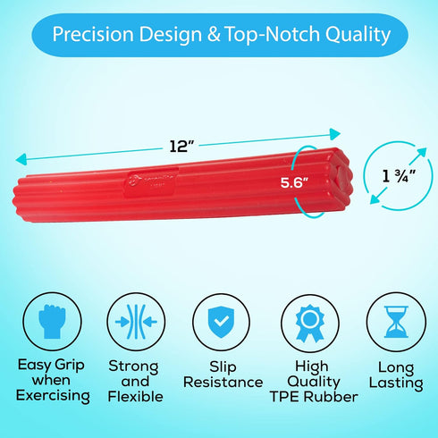 Serenilite Flexible Resistance Bar, Grip Strength Trainer for Tennis Elbow and Physical Therapy