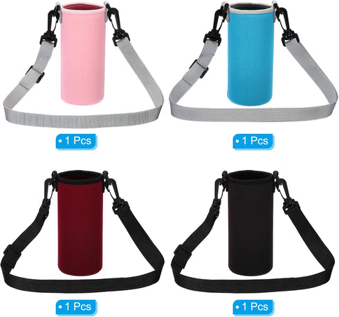 PATIKIL Water Bottle Sling Bag, Neoprene Portable Insulated Bottle Holder Carrier with Adjustable Shoulder Straps