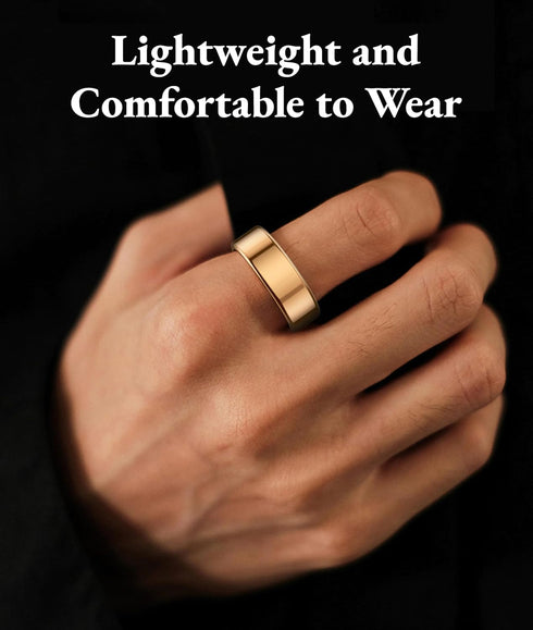 Smart Ring, Universal Wearable Health Monitor with App, Sports Ring with Heart Rate, Sleep Monitor, IP68 Waterproof