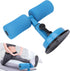 Sit-up Aid Bar for Floor, Portable Adjustable Sit Up Equipment with Foot Holder for Abdominal Muscle Exercise (blue)